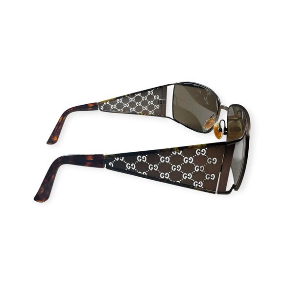 Gucci Sunglasses GG 2832/S Brown Monogram Frame Vintage w/ Case